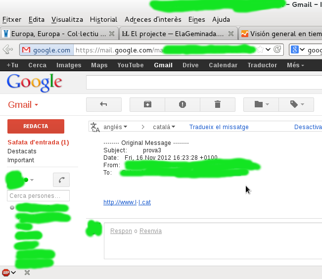 Problema de parsing a GMail